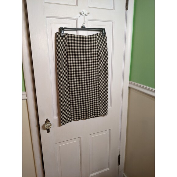 Dresses & Skirts - J. Jill Ponte Knit Checkered Gingham Skirt Size S